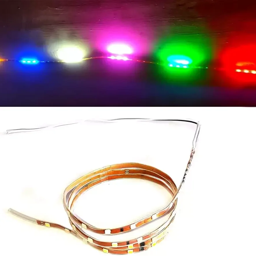 1 Meter DC 12 Volt 54 Led Multicolour Changing Auto Running LED Light Strip Interior Light Motorbike, Car LED (12 V, 1.5 W) — Power & Components