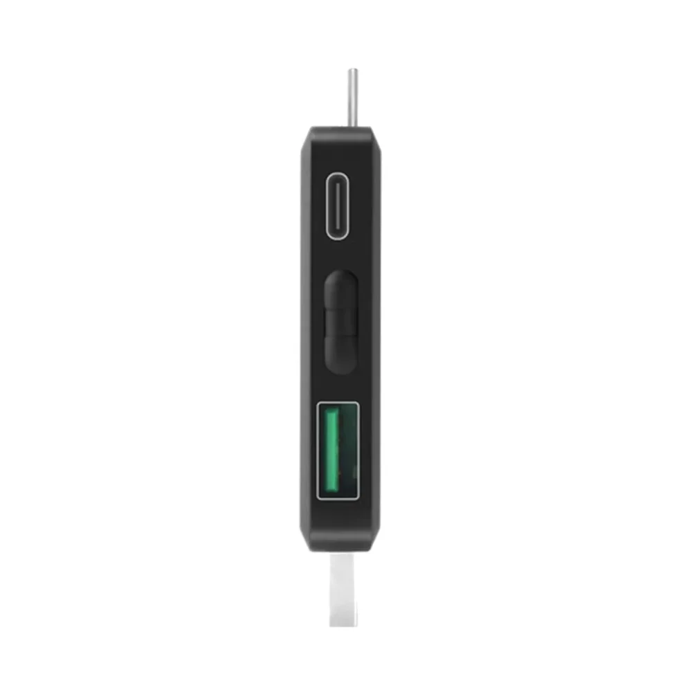 10-in-1 USB & Type-C Digital Tester – IPS Voltmeter, Ammeter, Impedance & Capacity Meter — Power & Components — Back view