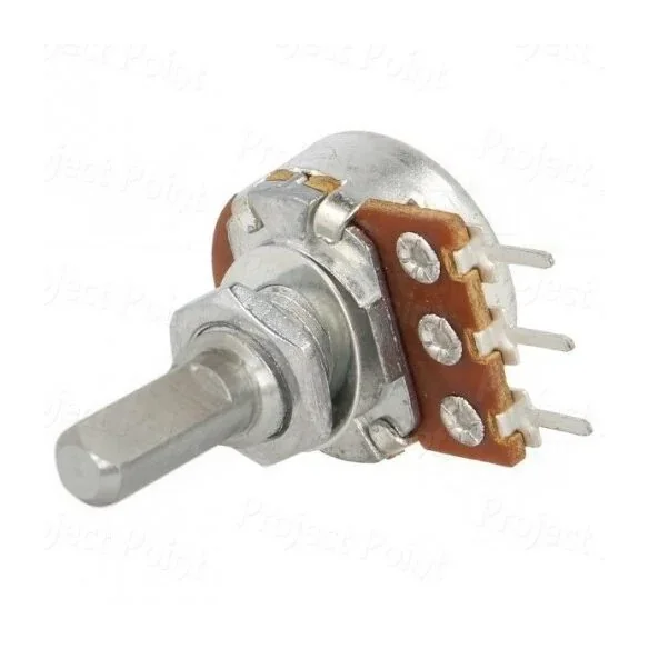 100K Ohm Linear Taper 16mm Rotary Potentiometer Elcon — Power & Components
