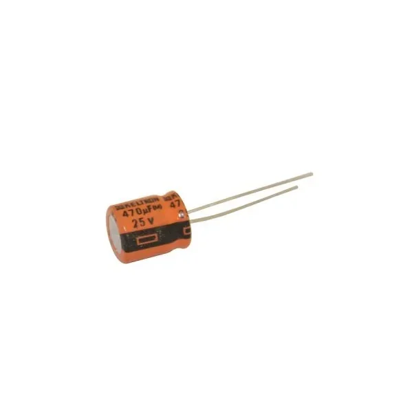 470uF 25V Radial Electrolytic Capacitor High Performance Capacitor KELTRON — Power & Components — Detail / close-up