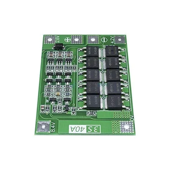 12.6V BMS 3S 40A 18650 Lithium Battery Protection Board With Balance — Power & Components — Pinout diagram