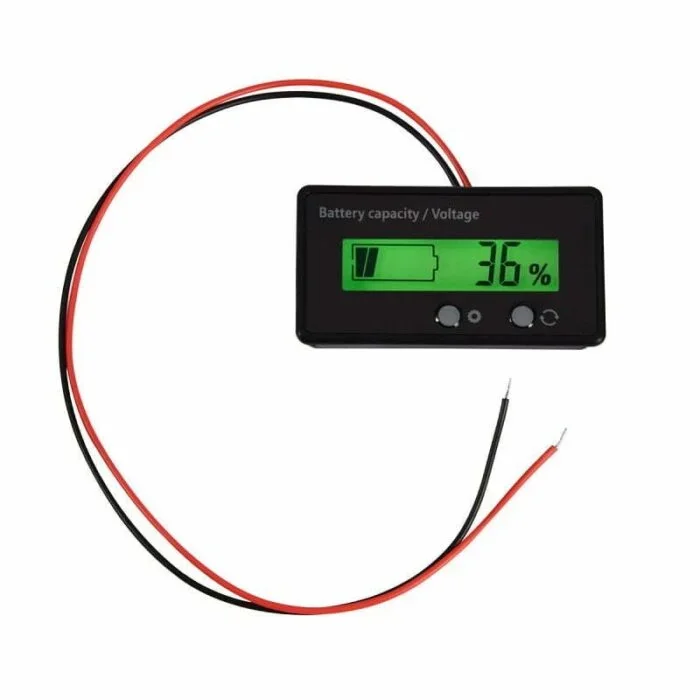 12-84V or 7-120V Battery Power Display Meter Lithium Battery Power Display GY-6GS Green Battery Indicator Pro — Power & Components — Back view