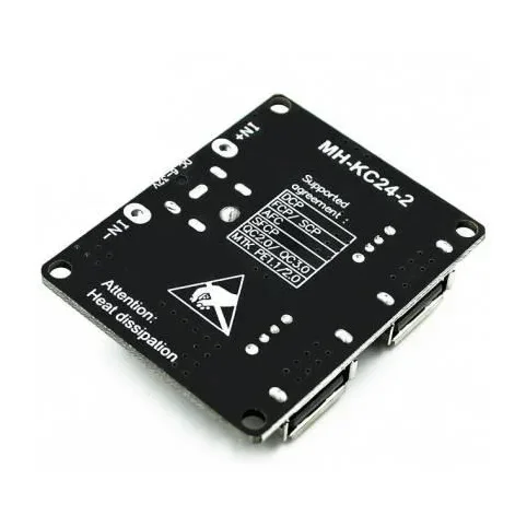 12V 24V to QC3.0 Fast Charge Dual USB Charging Board Step-Down Module — Power & Components — Detail / close-up