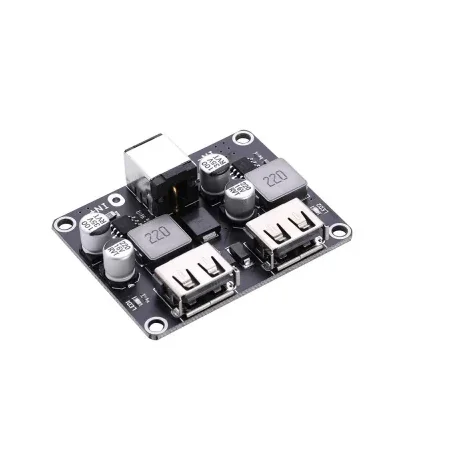 12V 24V to QC3.0 Fast Charge Dual USB Charging Board Step-Down Module — Power & Components