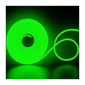 12V Neon Flexible LED Strip Light 5 Meter (Green) — Power & Components