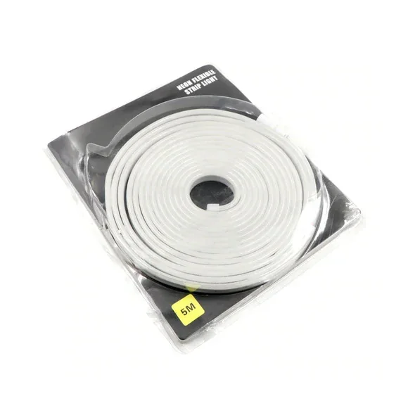 12V Neon Flexible LED Strip Light 5 Meter (Warm White) — Power & Components