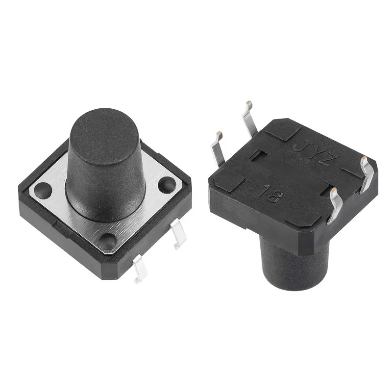 12x12x12mm Tactile Push Button Switch — Power & Components