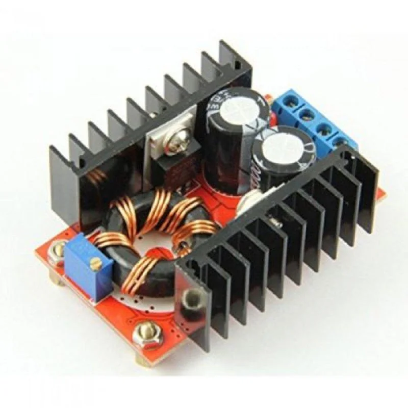 150W DC-DC Boost Converter 10-32V to 12-35V 6A Adjustable Step-Up Power Supply Module — Power & Components — Back view