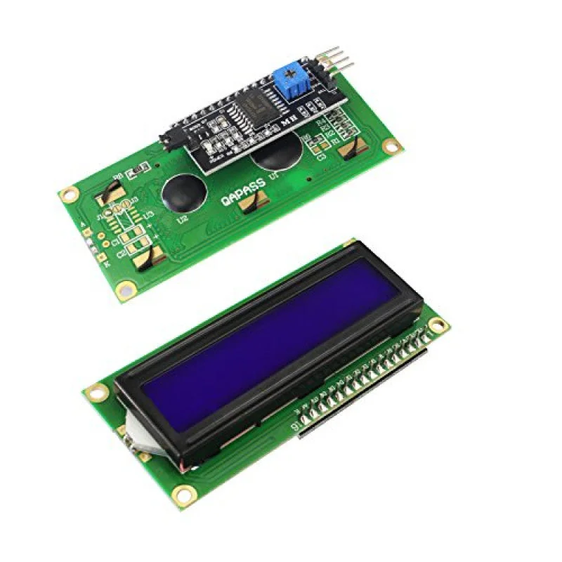 1602 16×2 LCD Display with I2C/IIC interface – Blue Backlight — Display & Communication — Detail / close-up