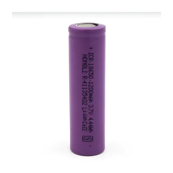 18650 3.7V 1200mAh Lithium-Ion Rechargeable Cell — Power & Components