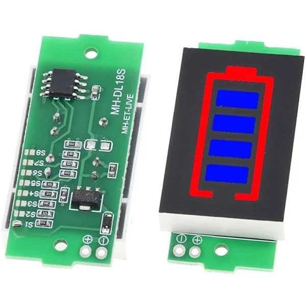 1S to 8S Battery Level Indicator Module For Li-ion Battery — Power & Components