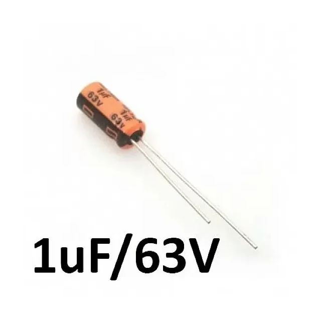 1uf / 63v Electrolytic Capacitor — Power & Components