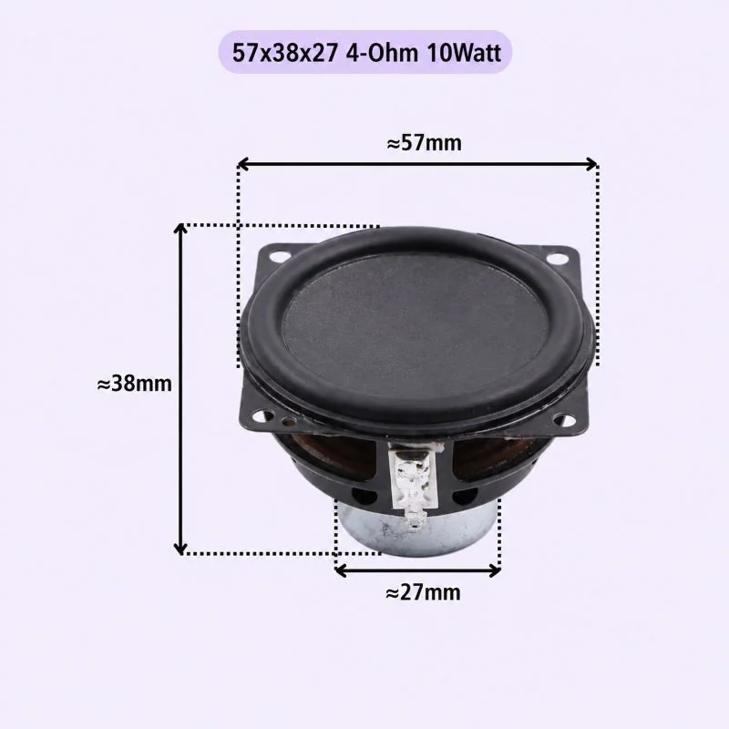 2.25 Inch 4 Ohm 10 Watt Full Range Speaker with Neodymium Magnet — Display & Communication