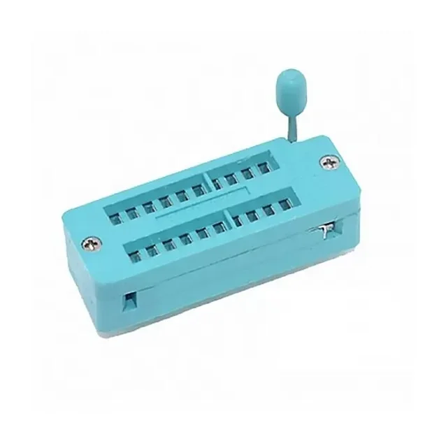 20 Pin ZIF Socket Base — Power & Components — Back view