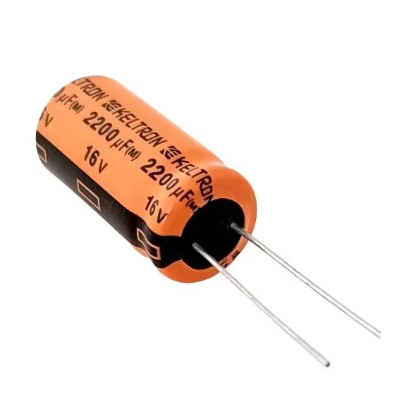 2200uf / 16v Electrolytic Capacitor Keltron — Power & Components