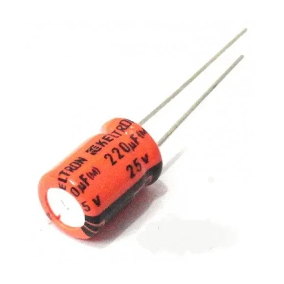 220uf / 25v Electrolytic Capacitor-Keltron — Power & Components
