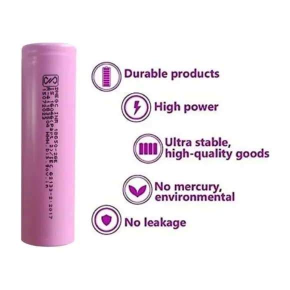 2600mAh DMEGC INR18650-26E 3.7V Li-ion Battery — Power & Components — Pinout diagram
