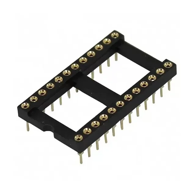 28 Pin Wide Machine tooled IC Socket (Round IC Base) — Power & Components
