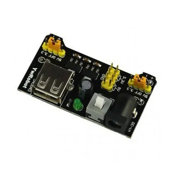 3.3V/5V MB102 Breadboard Power Supply Module — Power & Components