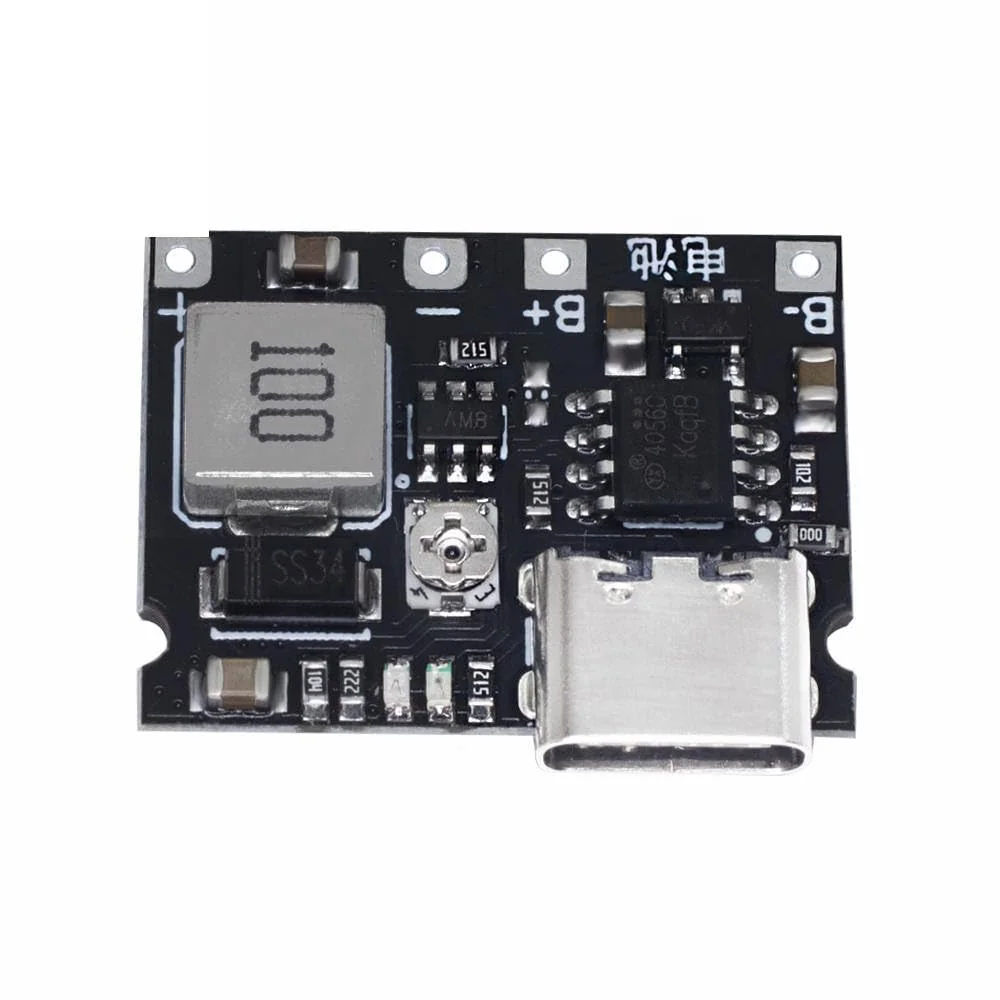 3.7V 4.2V Battery Type-C Charger Board DC-DC Step-Up Boost Module — Power & Components