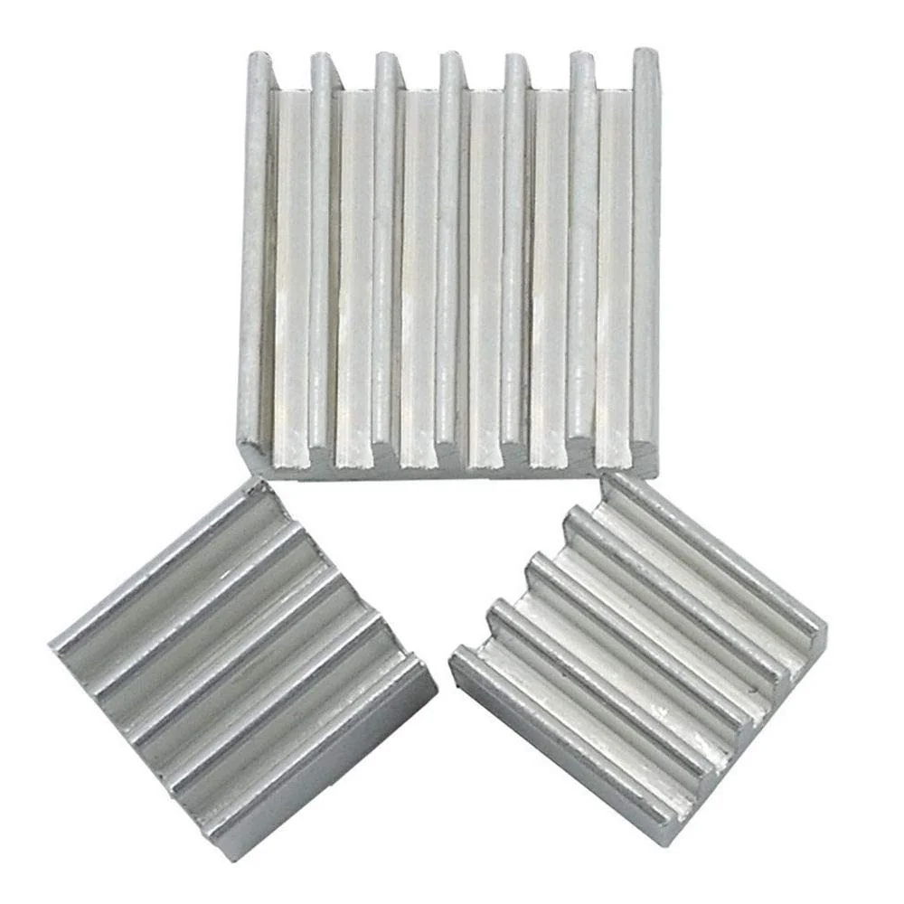 3-in-1 Aluminum Heat Sink Set for Raspberry Pi 3 — Power & Components