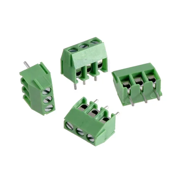 3 Pin 5.08mm Pitch Plug-in Screw Terminal Block Connector — Connectors & Wires — Pinout diagram