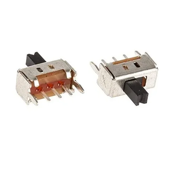 3 Pin Leg 2 Position SPDT 1P2T PCB Panel Mini Vertical Slide Switch — Power & Components