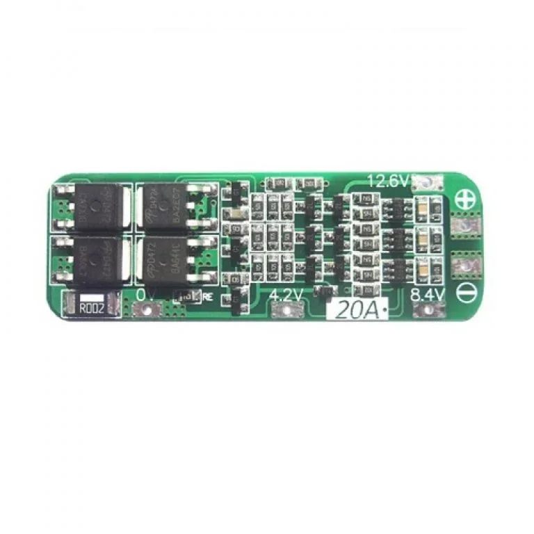 3 Series 20A 18650 Lithium Battery Protection Board 11.1V 12V 12.6V — Power & Components — Pinout diagram