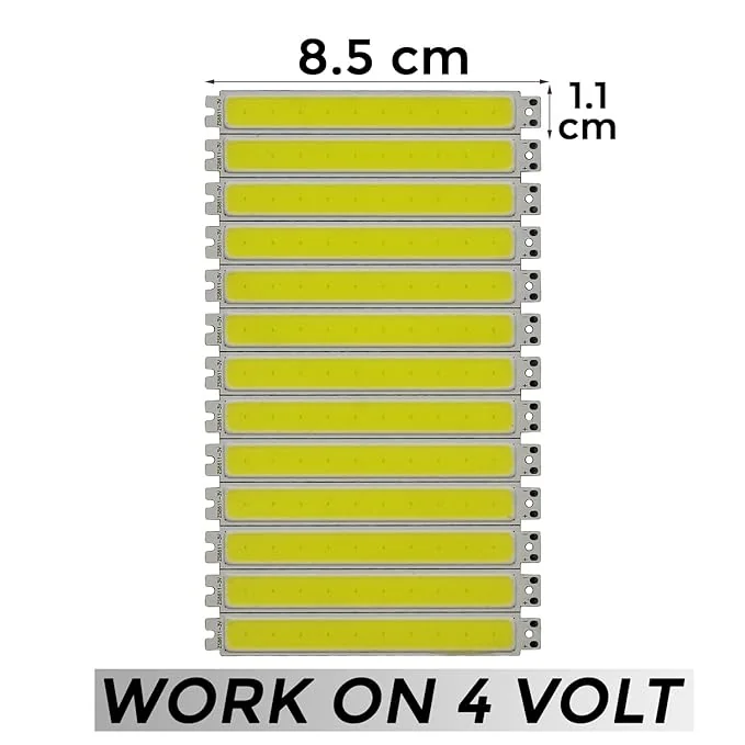 3 Volt DC Rectangle COB LED Light Led Bulb Raw Material White Light — Power & Components — Detail / close-up