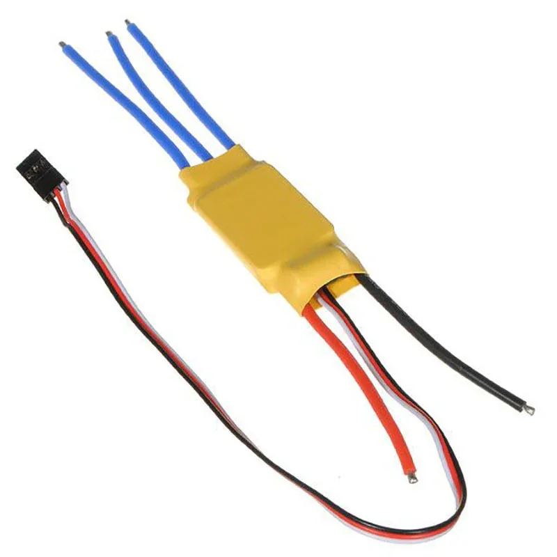 30A BLDC ESC Electronic Speed Controller with Connectors — Motors & Actuators — Detail / close-up