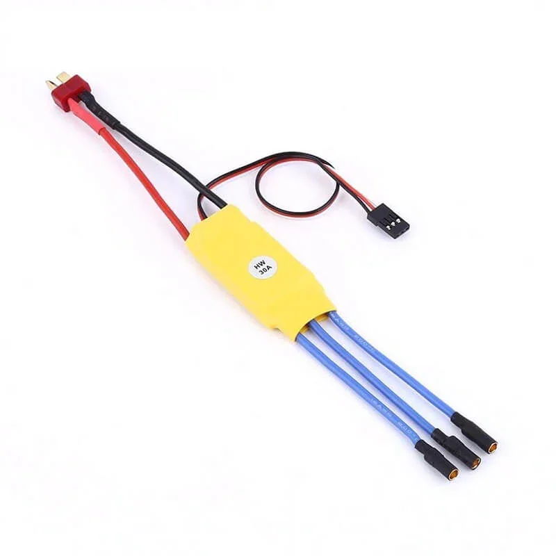 30A BLDC ESC Electronic Speed Controller with Connectors — Motors & Actuators