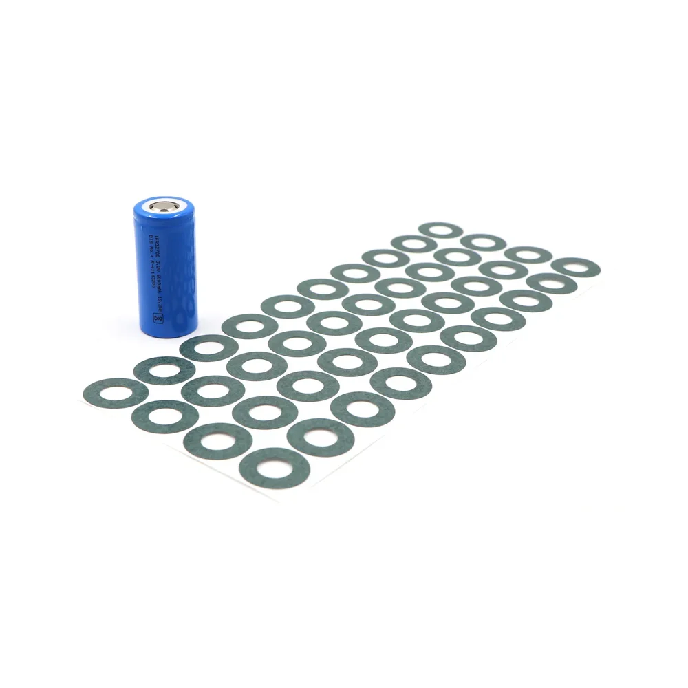 32700/32650 1S Battery Electrical Insulator Insulation Ring Adhesive For Positive Terminal 12Pcs — Tools — Detail / close-up