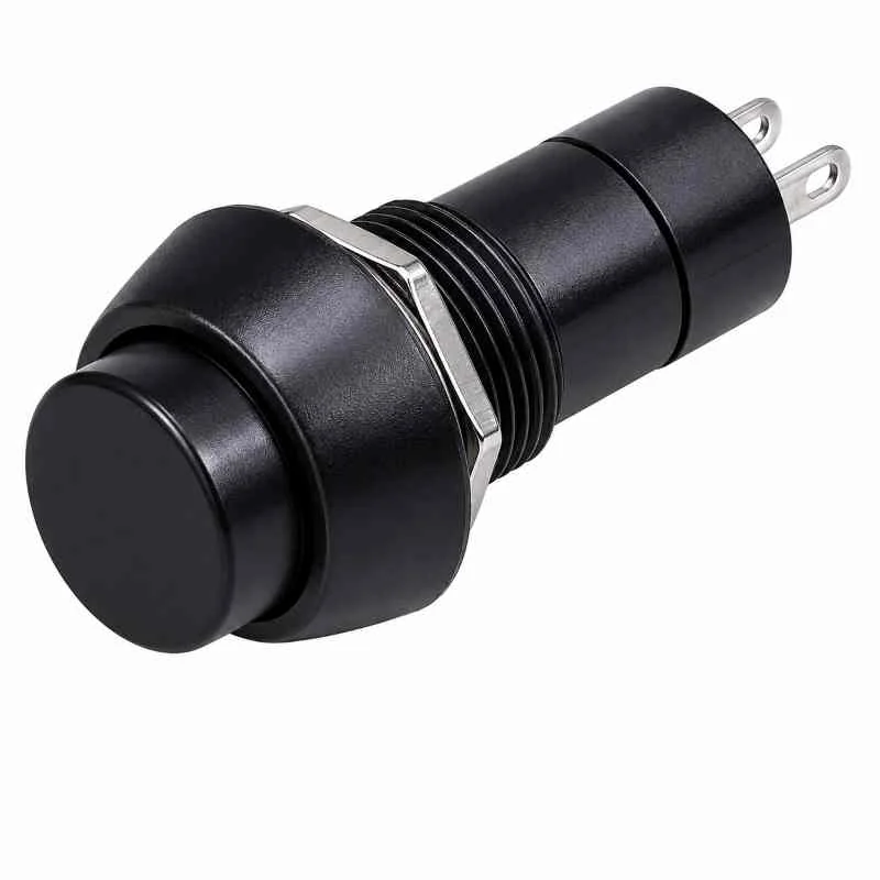 3A 250V Black Push Button ON/OFF Lock Switch Self Locking Push Switch — Power & Components