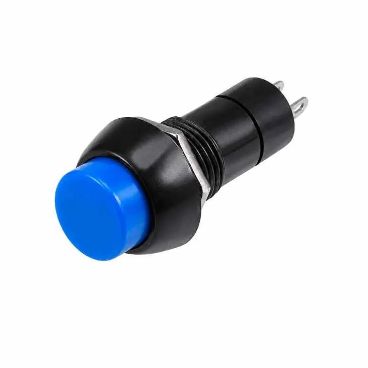 3A 250V Blue Push Button Switch Momentary Type NO Lock Push Switch — Power & Components