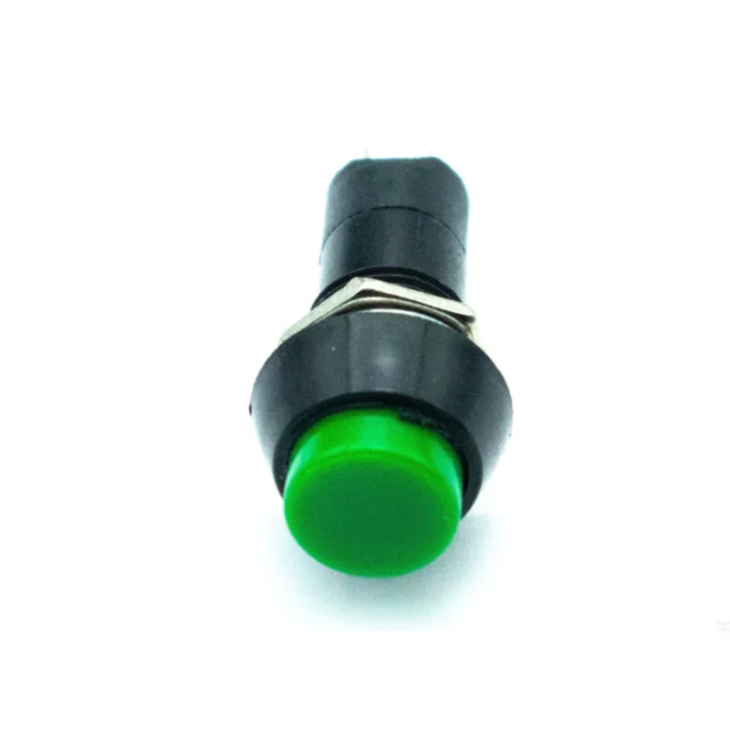 3A 250V Green Push Button Momentary Type No Lock Push Only — Power & Components