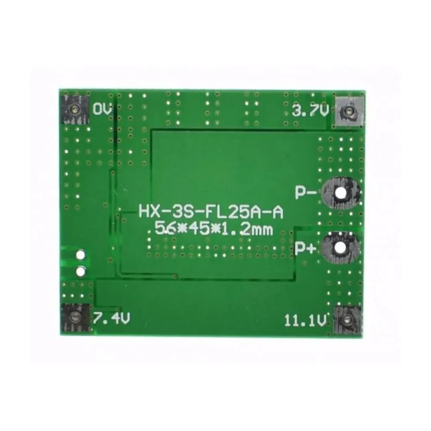 3S 12V 25A 18650 Lithium Battery Protection Board with Balance — Power & Components — Detail / close-up