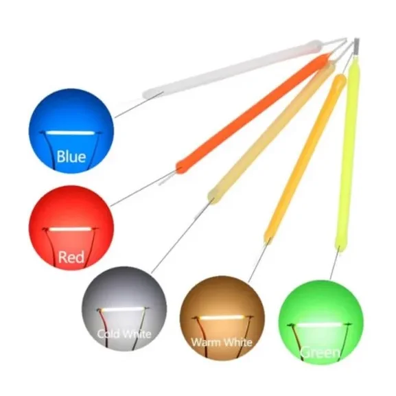 3V 100mA LED Filament 45mm COB Edison Bulb Filament — Power & Components