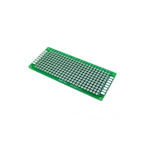 3x7cm Double Sided Universal PCB Prototype Board 2.54mm Hole Pitch — Power & Components — Back view