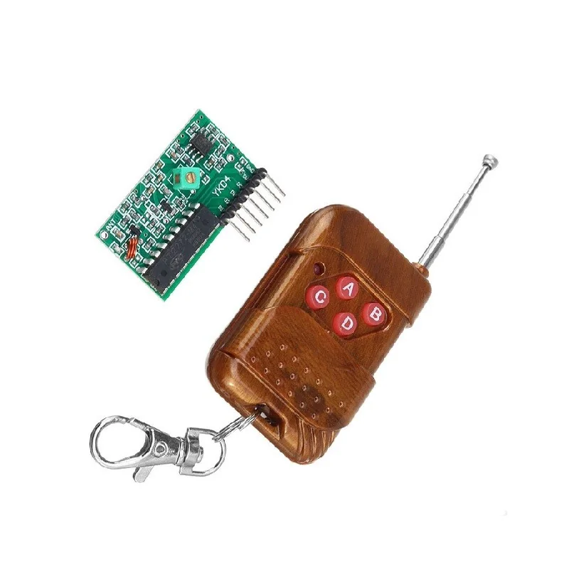 315MHz 4 Channel Wireless RF Remote Control Kit with Receiver Module (Non-Locking Mode) — Display & Communication