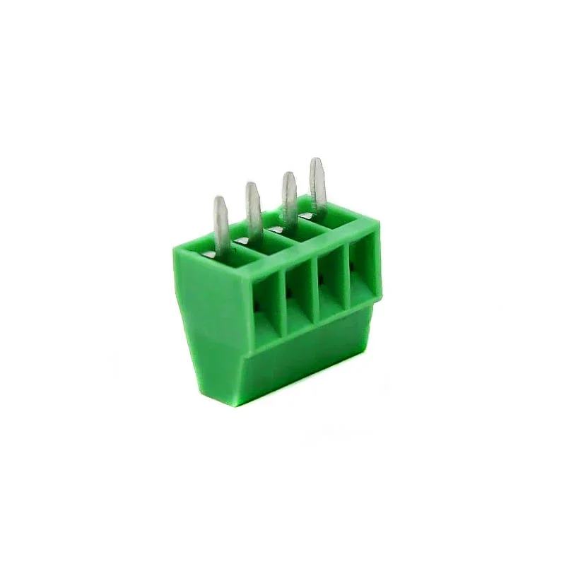 4 Pin 2.54mm Pitch Pluggable Screw Terminal Block — Connectors & Wires — Detail / close-up