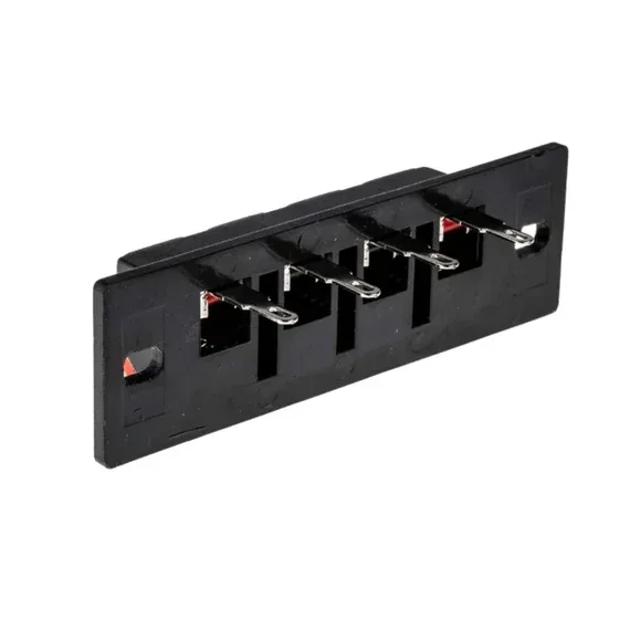4 Way/Pole Speaker Terminals Long Socket/Block/Connector With Push Release — Connectors & Wires — Back view