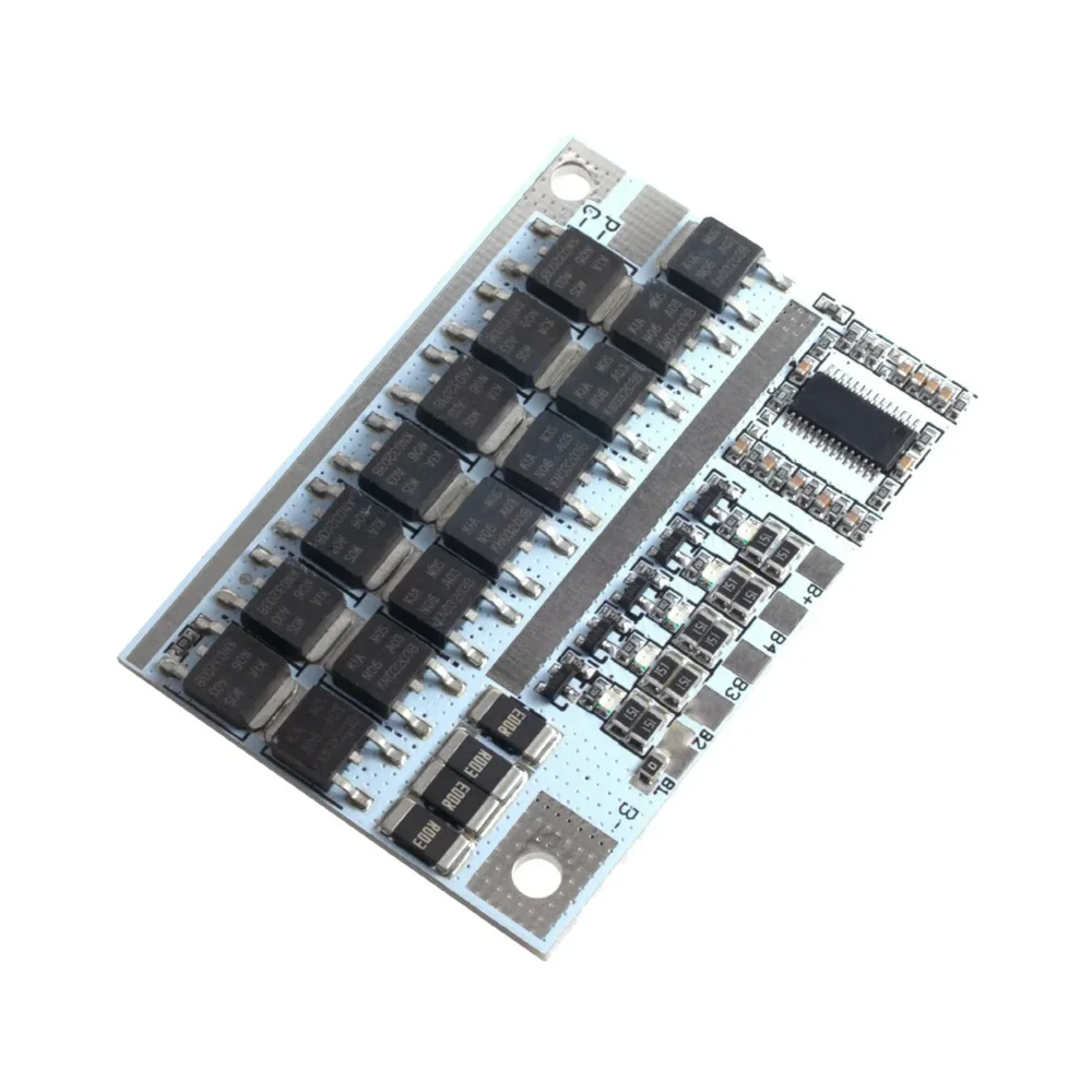 4S 100A LiFePO4 Lithium Battery Protection Balance Charging BMS Protection PCB Board — Power & Components — Detail / close-up
