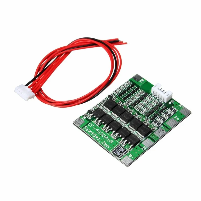 4S 30A 18650 Lithium Battery Protection Board 14.8V 16V with Cable — Power & Components — Detail / close-up