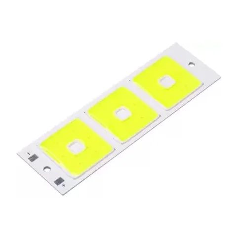 4V DC LED Square shape High brightness LED Aluminum Yellow bead COB strip light bulb pack of 1pcs — Power & Components — Back view