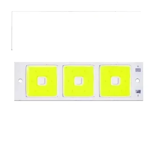 4V DC LED Square shape High brightness LED Aluminum Yellow bead COB strip light bulb pack of 1pcs — Power & Components