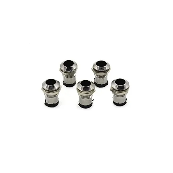 5mm LED Holder Chrome Metal Silver Covered — Power & Components — Back view