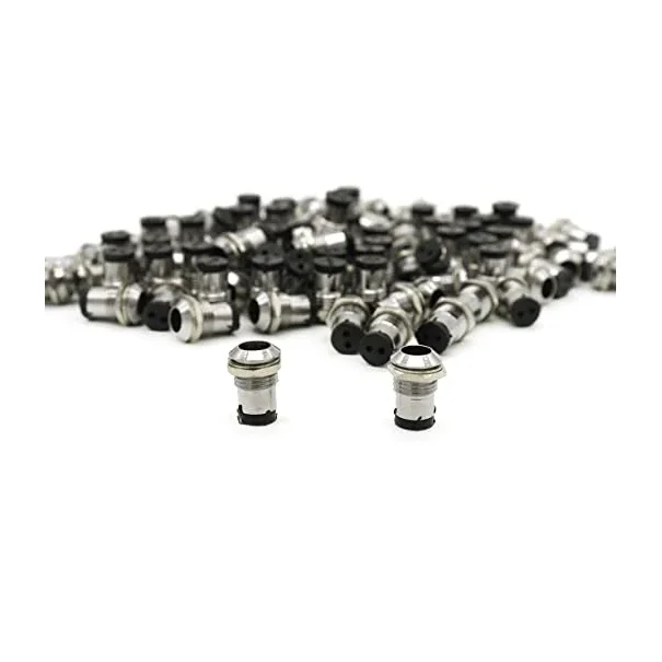 5mm LED Holder Chrome Metal Silver Covered — Power & Components — Detail / close-up