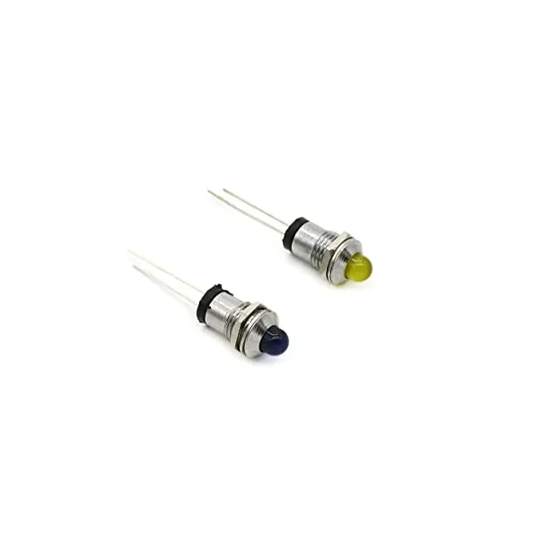 5mm LED Holder Chrome Metal Silver Covered — Power & Components — Pinout diagram