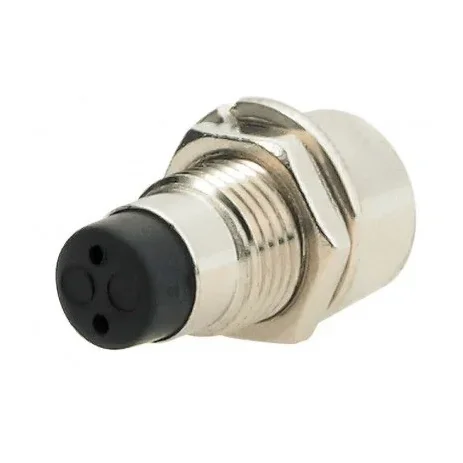 5mm LED Holder Chrome Metal Silver open type — Connectors & Wires — Back view