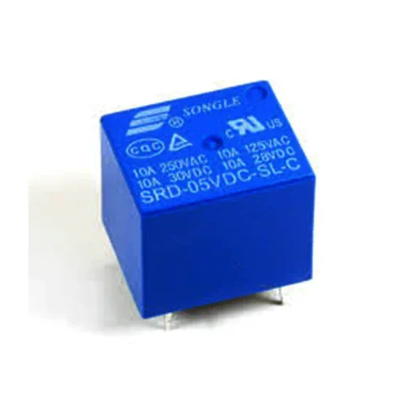 5V 10A PCB Mount Relay SPDT 5 Pin Electromechanical Relay for DIY Electronics — Power & Components — Detail / close-up